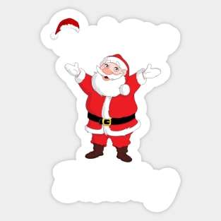 Don't Stop Believing Christmas Santa - Believe Christmas Santa Clause - Santa Claus Is Coming To Town Sticker